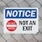 Signmission Exit Sign, Plastic, 14 in W, 10 in H, Not An Exit OS-2PACK-NS-P-1014-L-15165 - alternate 8